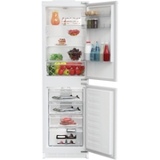 Indesit KINH 1261B4 UK No Frost Integrated Fridge Freezer, Sliding Hinge, 50/50, E Rated