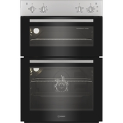Indesit DII 10N S Built-In Electric Double Oven, Silver, A Rated