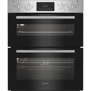 Indesit DUI 10D IX Built-Under Electric Double Oven, Stainless Steel, A Rated