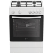 Indesit I6GGMMW/UK Gas Cooker with Single Oven, White, A Rated