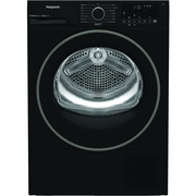 Hotpoint C HSD 82M BB UK Heat Pump Tumble Dryer, 8kg, Black, A+ Rated