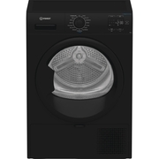 Indesit C YSD 82D BB UK Heat Pump Tumble Dryer, 8kg, Black, A+ Rated