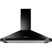 Rangemaster CLAHDC110BC 110cm Chimney Cooker Hood Classic Black / Chrome, D Rated