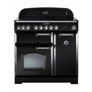 Rangemaster Classic Deluxe CDL90EIBL/C 90cm Induction Range Cooker Black / Chrome, A Rated