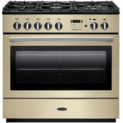Rangemaster PROP90FXDFFCR/C 90cm Dual Fuel Range Cooker Professional Plus FX Cream / Chrome, A Rated
