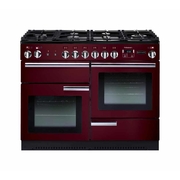 Rangemaster PROP110DFFCY/C 110cm Dual Fuel Range Cooker Professional Plus Cranberry / Chrome, A Rated