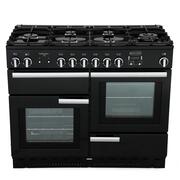 Rangemaster PROP110NGFGB/C 110cm Gas Range Cooker Professional Plus Black / Chrome, A Rated