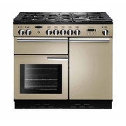 Rangemaster PROP100DFFCR/C 100cm Dual Fuel Range Cooker Professional Plus Cream / Chrome, A Rated
