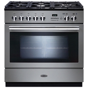 Rangemaster PROP90FXPDFFSS/C 90cm Dual Fuel Range Cooker Professional Plus FXP Stainless Steel / Chrome, A Rated