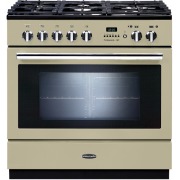 Rangemaster PROP90FXPDFFCR/C 90cm Dual Fuel Range Cooker Professional Plus FXP Cream / Chrome, A Rated