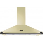 Rangemaster CLAHDC110CR/C 110cm Chimney Cooker Hood Classic Cream / Chrome, Cream with Chrome Trim