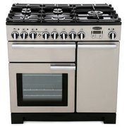 Rangemaster PDL90DFFSS/C 90cm Dual Fuel Range Cooker Professional Deluxe Stainless Steel / Chrome, A Rated