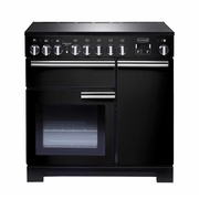 Rangemaster PDL90EIGB/C 90cm Induction Range Cooker Professional Deluxe Black / Chrome, A Rated