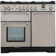 Rangemaster KCH100DFFSS/C 100cm Dual Fuel Range Cooker Kitchener Stainless Steel / Chrome, A Rated