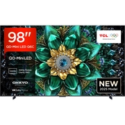 TCL 98Q6C-UK 98 Mini LED Smart Television, 4K Ultra HD, Black, E Rated