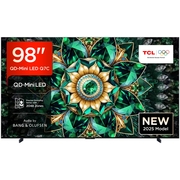 TCL 98Q7C-UK 98 Mini LED Smart Television, 4K Ultra HD, Black, E Rated