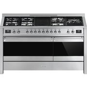 Smeg A5-81 Opera 120cm+ Dual Fuel Range Cooker, Stainless Steel, A Rated