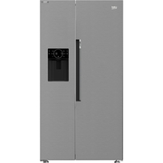 Beko ASP342VPS American Fridge Freezer with HarvestFresh Technology,  Plumbed, Stainless Steel, E Rated