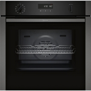 Neff B2ACH7AG7B N50 Built-In Electric Single Oven, Graphite Grey with Pyrolytic Cleaning, A+ Rated