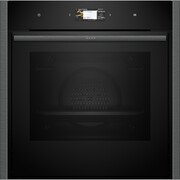 Neff N90 Slide and Hide B64CS71G0B Built-In Electric Single Oven, Graphite Grey with Pyrolytic Cleaning, A+ Rated