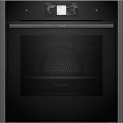 Neff B64FT53G0B N90 Slide and Hide Built-In Electric Single Oven, Grey, A+ Rated