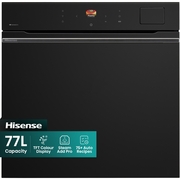 Hisense BAS6PH8BUKWF Built-In Electric Single Oven with Pyrolytic Cleaning, Black, A+ Rated
