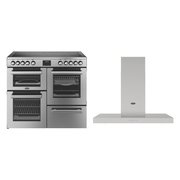 Belling Cookcentre Ceramic Range Cooker & Hood Pack