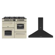 Belling Farmhouse Dual Fuel Range Cooker & Hood Pack