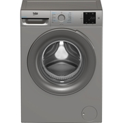 Beko BMN3WT3841S Washing Machine, 8kg, 1400 Spin, Silver, A Rated