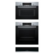 Bosch Built-In Electric Single Oven, Built-In Combination Microwave Oven with Hot Air & Warming Drawer