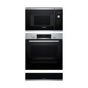 Bosch Built-In Electric Single Oven, Built-In Microwave & Warming Drawer