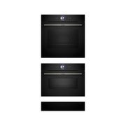 Bosch Built-In Electric Single Oven, Steam Function, Compact Oven with Microwave Function & Warming Drawer