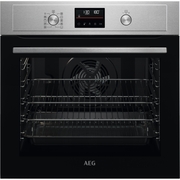 AEG BPX535061M Built-In Electric Single Oven with Pyrolytic Cleaning, Stainless Steel, A+ Rated