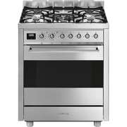 Smeg C7GPX9 Symphony Stainless Steel 70cm Dual Fuel Range Cooker, A Rated