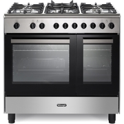 DeLonghi DTRM 905DF 90cm Dual Fuel Range Cooker, Stainless Steel, A Rated