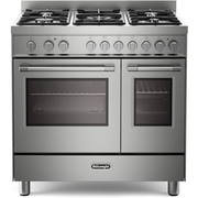 DeLonghi PRO 965T GXX 90cm Gas Range Cooker, Stainless Steel, A Rated