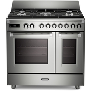 DeLonghi BS 965T MXX 90cm Dual Fuel Range Cooker, Stainless Steel, A Rated