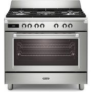 DeLonghi BS 965 MXX 90cm Dual Fuel Range Cooker, Stainless Steel, A Rated