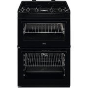 AEG CCX6540ACB 5000 SurroundCook Ceramic Electric Cooker with Double Oven, Black, A Rated