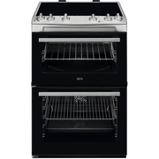 AEG CIX6500ABM Induction Electric Cooker with Double Oven, Stainless Steel, A Rated