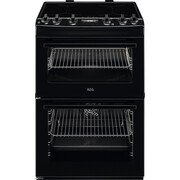 AEG CIX6540ACB Induction Electric Cooker with Double Oven, Black, A Rated