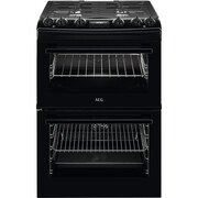 AEG CKX6540ACB Dual Fuel Cooker with Double Oven, Black, A Rated