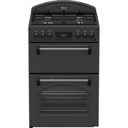 Leisure CLB60FCA Classic AeroPro Dual Fuel Cooker with Double Oven, Anthracite, Grey, A Rated