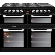 Leisure CS100F520K Cuisinemaster 100cm Dual Fuel Range Cooker, Black, A Rated