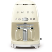 Smeg DCF02CRUK Retro Coffee Machine, Cream