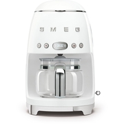 Smeg DCF02WHUK Retro Coffee Machine, White