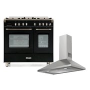 DeLonghi Dual Fuel Range Cooker & Hood Pack
