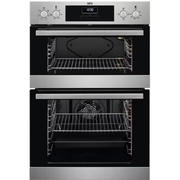 AEG DEX33111EM Built-In Electric Double Oven, Stainless Steel, A Rated