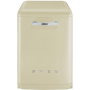Smeg DFFABCR Dishwasher, 13 Place Settings, Cream, B Rated
