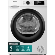 Hisense DH1Q902BW2 Heat Pump Tumble Dryer, 9kg, White, A++ Rated